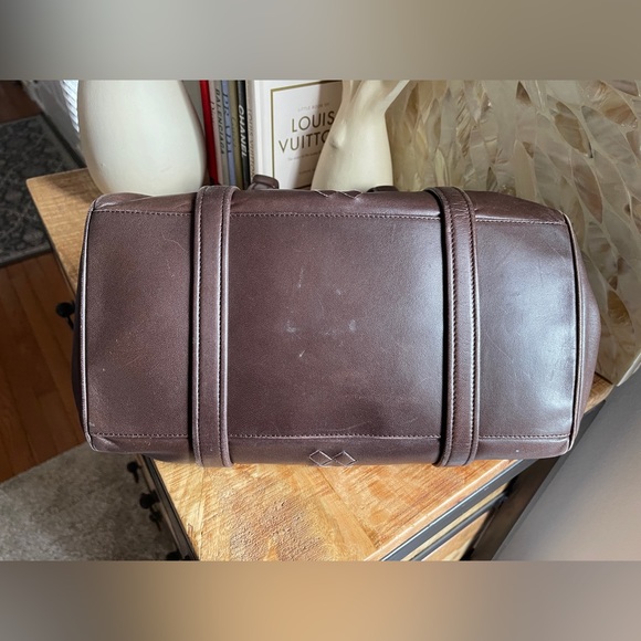 BOTTEGA VENETA Brown Leather Mini Boston Bag - Picture 6 of 10